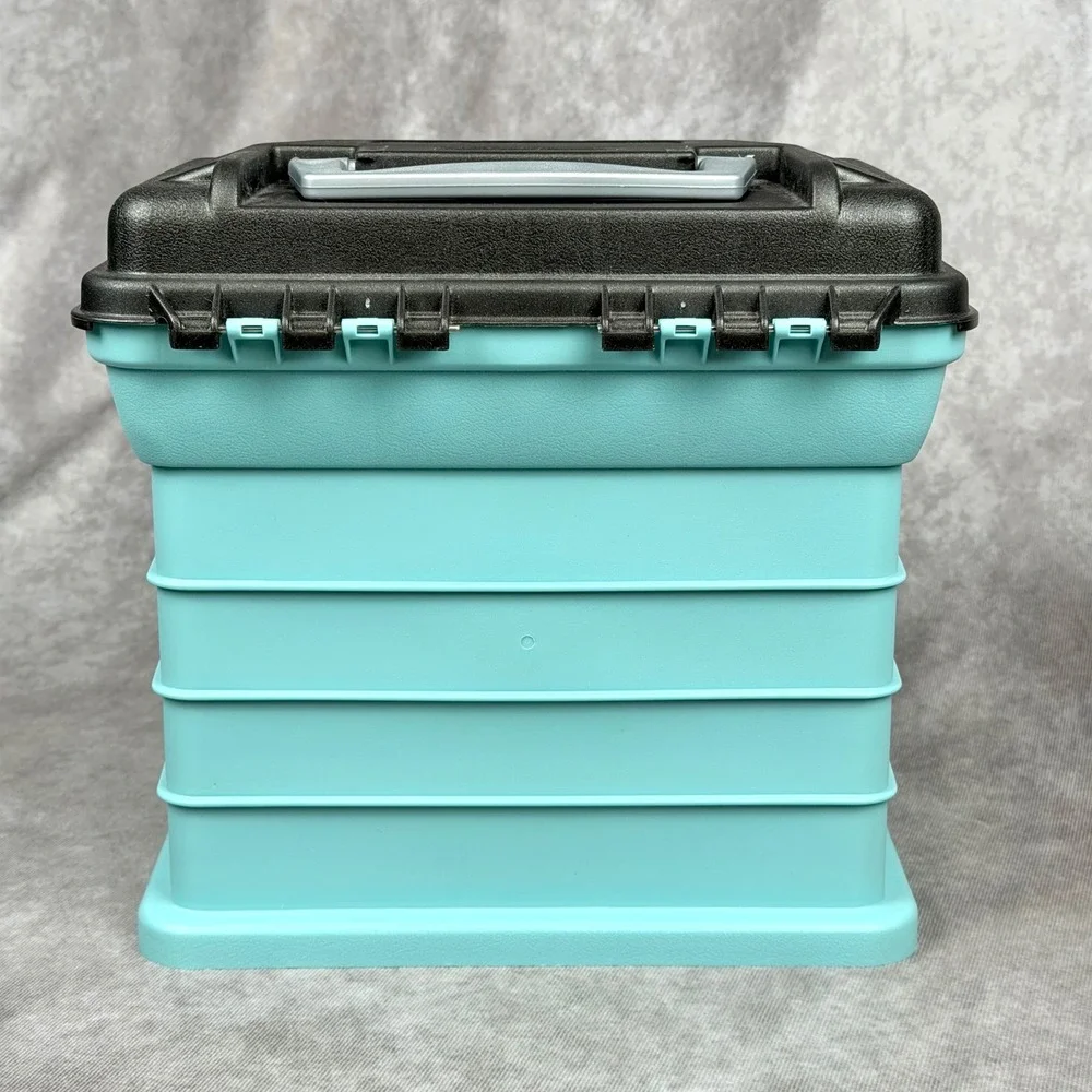 Creative Options Grab N Go Rack System Turquoise Craft Organizer Four Trays